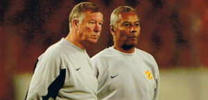 Ici en compagnie de Sir Alex